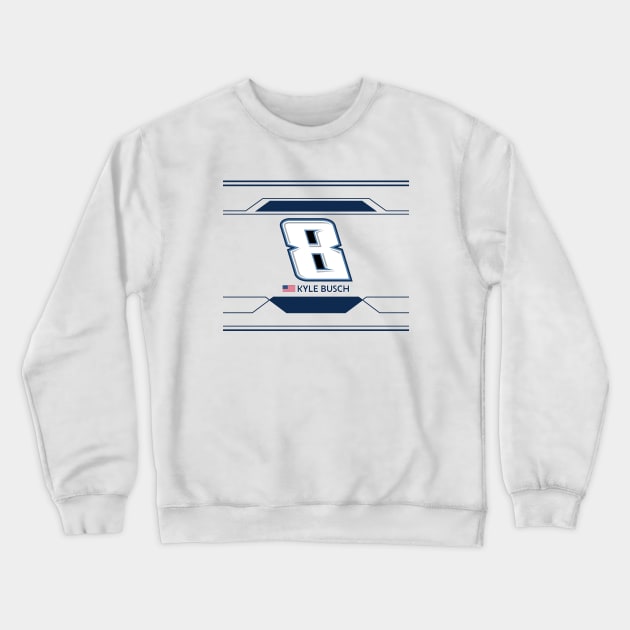 Kyle Busch #8 2023 NASCAR Design Crewneck Sweatshirt by AR Designs 